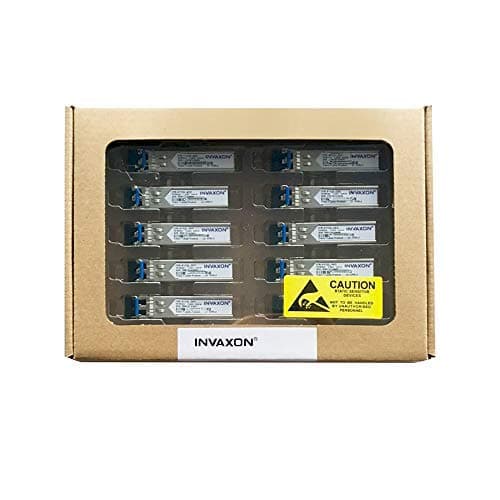 10 Pack 100% Compatible for GLC-LH-SMD/GLC-LH-SM/SFP-GE-L, Gigabit SFP Transceiver, 1000Base-LX/LH, SMF, 1310nm, 10km