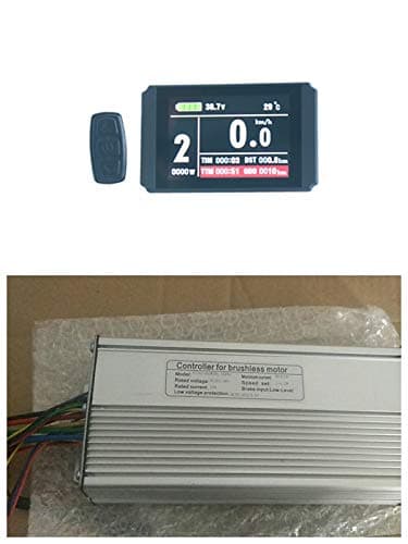 NBPOWER 36V/48V 1000W 26A Brushless DC Motor Controller Ebike Controller +KT-LCD8H Color Display One Set,Used for 1000W Ebike Kit.