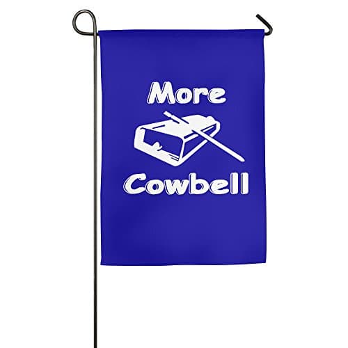 More Cowbell Logo Garden Flag