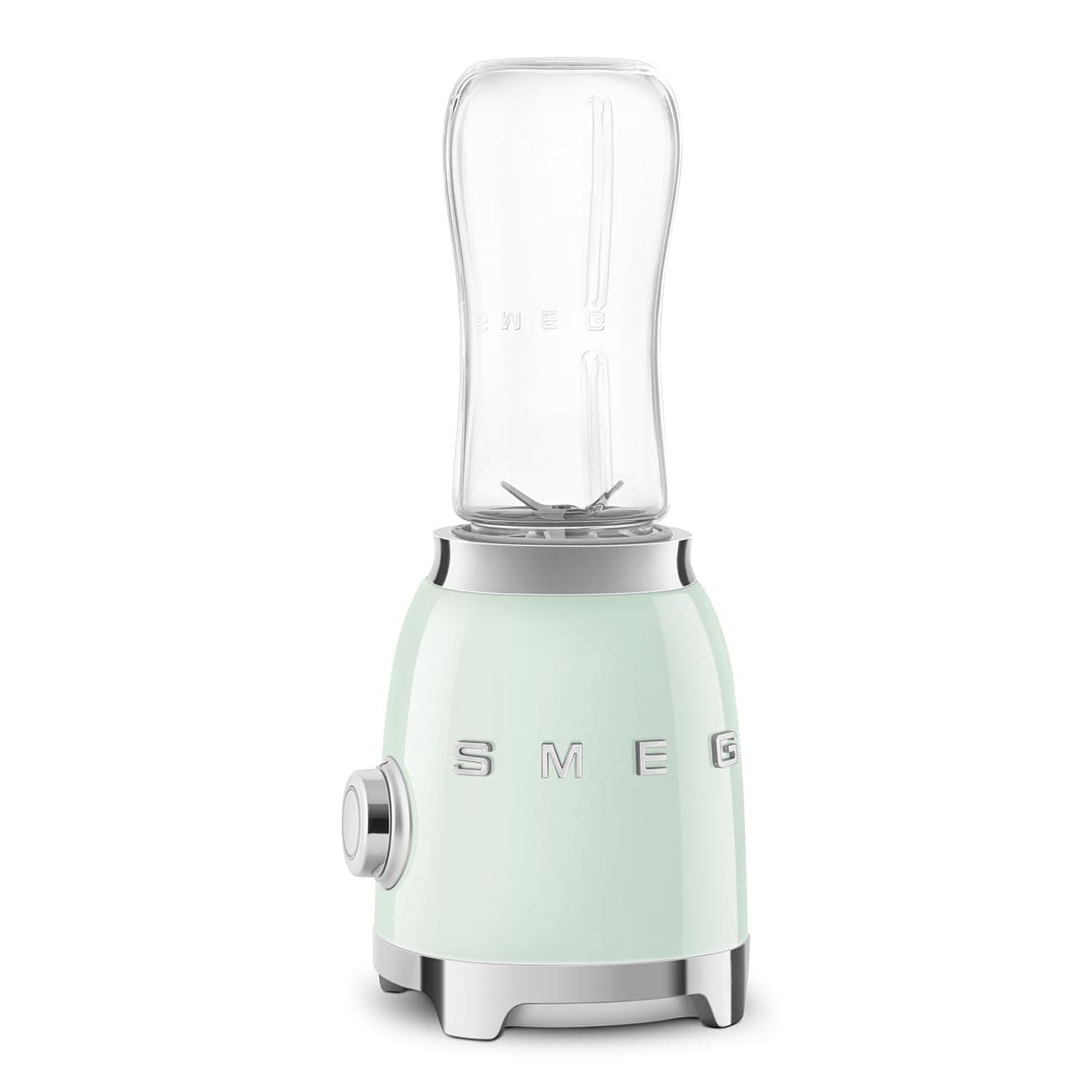 50's Retro Style Personal Blender with Backlit Knob and Two BPA 600 ML Free bottles PBF01PGUS Pastel Green