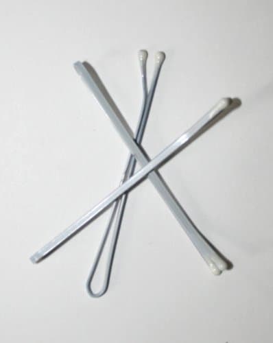 White Hair Pins Bobby Pins 3"