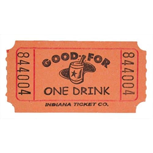 Orange Drink Ticket Roll
