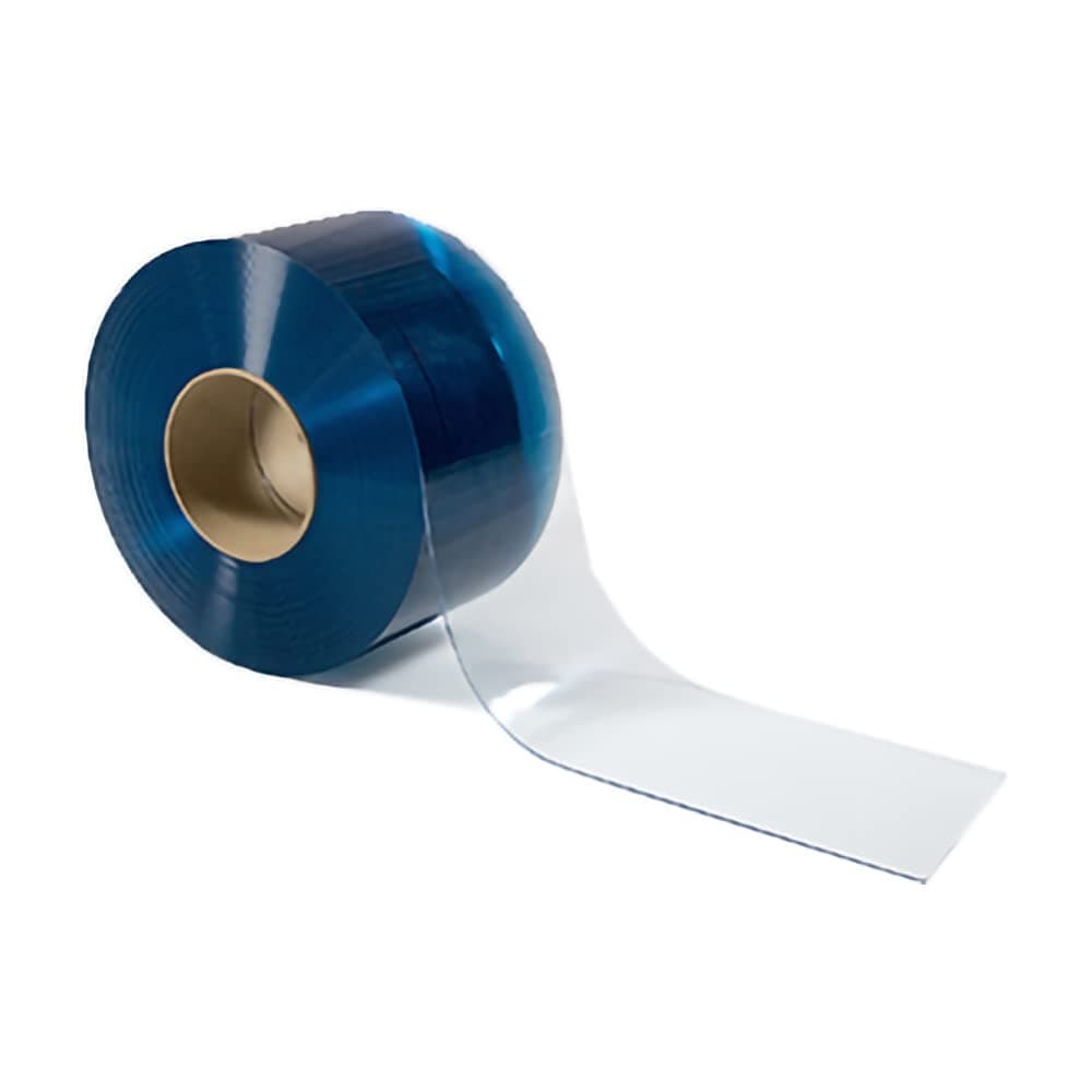 PVC Strip Curtain Door Bulk Roll Low Temp Smooth Size 12" Wide x .120 Thick – Smooth Vinyl for Industrial & Food Service Use – NSF & USDA Approved – Made in USA