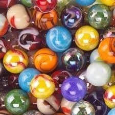 SET OF 24 ASSORTED BULK - 1" SHOOTER MARBLES