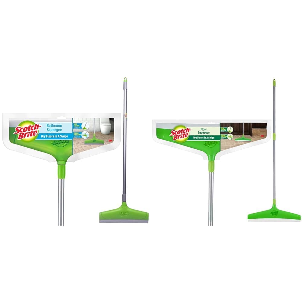 Scotch-Brite Bathroom Squeegee Plastic Wiper(30 cm)(Green)