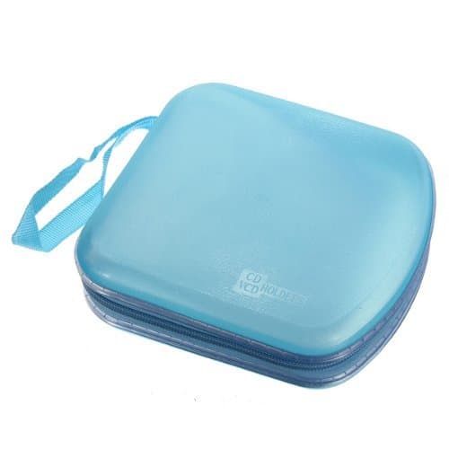 onegood 40 Disc CD DVD VCD DJ Storage Media Holder Sleeve Case Hard Box Wallet Carry Bag (blue)