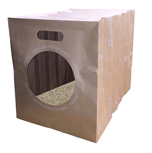 Kat Pack The Eco Friendly Biodegradable Travel Cat Litter Box, 4 Pack