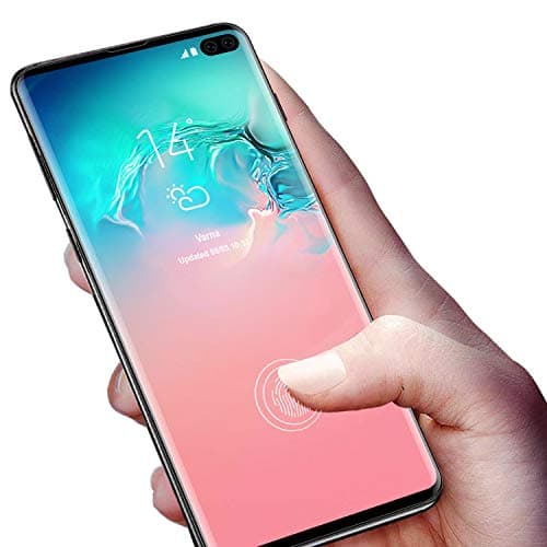 Galaxy S10 Plus Screen Protector, Tamoria 0.2MM Curved Tempered Glass Fingerprint Sensor Compatible for S10 Plus Full 3D Curved Edge Tempered Glass Screen Protector for Samsung Galaxy S10 Plus