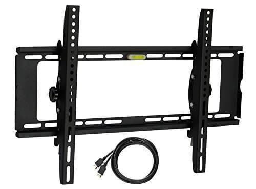 HARFING Tilting Low Profile TV Wall Mount Bracket for Most 32-65 inch LED LCD OLED Plasma Flat Screens with VESA Patterns up to 600 x 400 + 6" HDMI Cable-EMP-T600