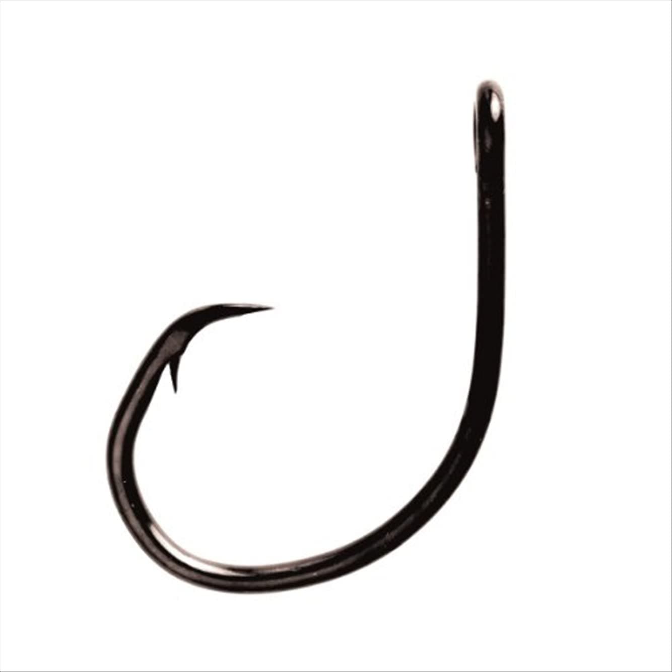 EAGLE CLAW Lazer Sharp Circle SEA Heavy Wire SEAGUARD, Black, One Size (L2004ELFH-8/0)