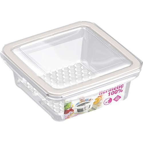 HEGA Hermetic Square Container with Grille 1 Litre
