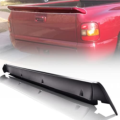 G-PLUS Tailgate Intimidator Rear Trunk Spoiler Lid Wing Compatible with Chevy Silverado 1500 Sierra 1500 1999-2006,Rear Tail Wing Spoiler Polyurethane