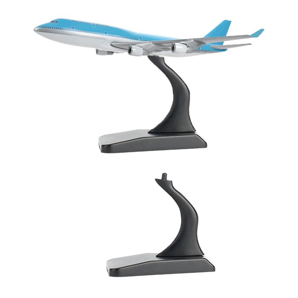 FINGERINSPIRE 2 Sets Acrylic Model Plane Display Stand (NO Planes) Detachable Aircraft Display Holder Aircraft Model Plane Stand for Adults Collectors 1:400 Building Blocks Planes Show