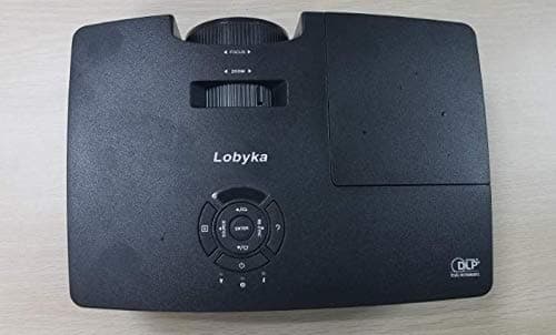 ROFISA Mini Portable HD 1080P LED Multimedia Projector, High Resolution Support HD PC USB HDMI AV VGA for Video Movie Games Entertainment