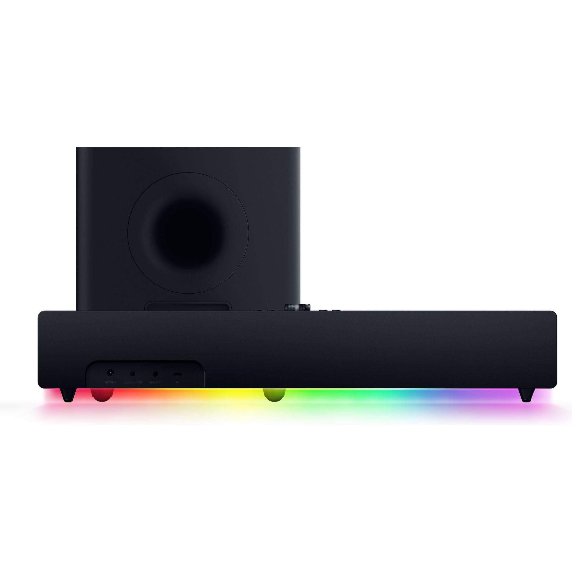 Razer Leviathan V2 Pro: Multi-Driver PC Gaming Soundbar with Subwoofer - Beamforming Surround Sound with AI Head Tracking - Chroma RGB - Bluetooth 5.0 & 3.5mm - for PC, Desktop/Laptop, Mobile, Switch