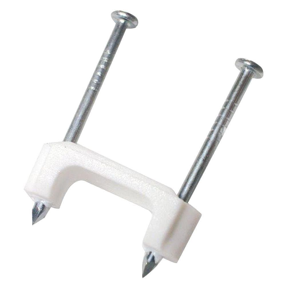 Gardner Bender PS-750B Plastic Staple, 1/2 in., 14/2, 12/2, 10/2 (NM) Cable, White