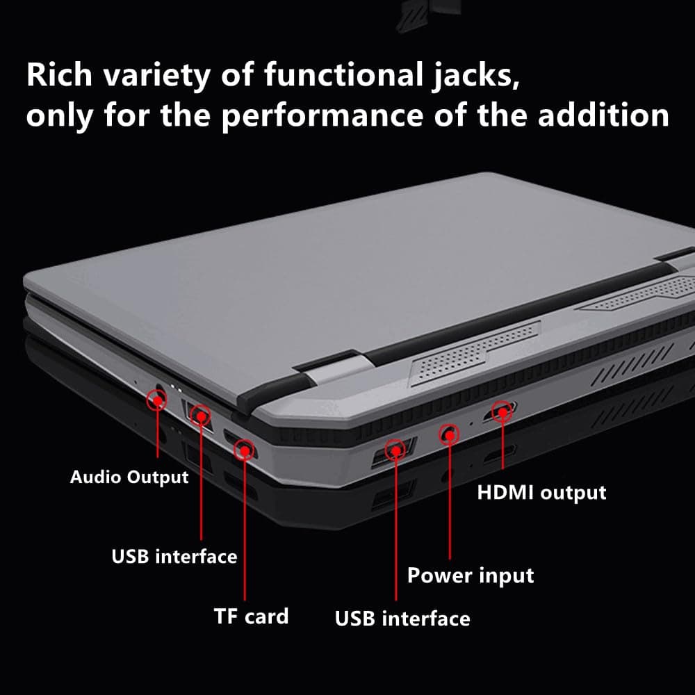 Mini Laptop, 7.0 inch Mini Laptop Computer, High Speed CPU N4000 12GB, for Windows 11Pro Pocket PC Computer (12GB+128GB)