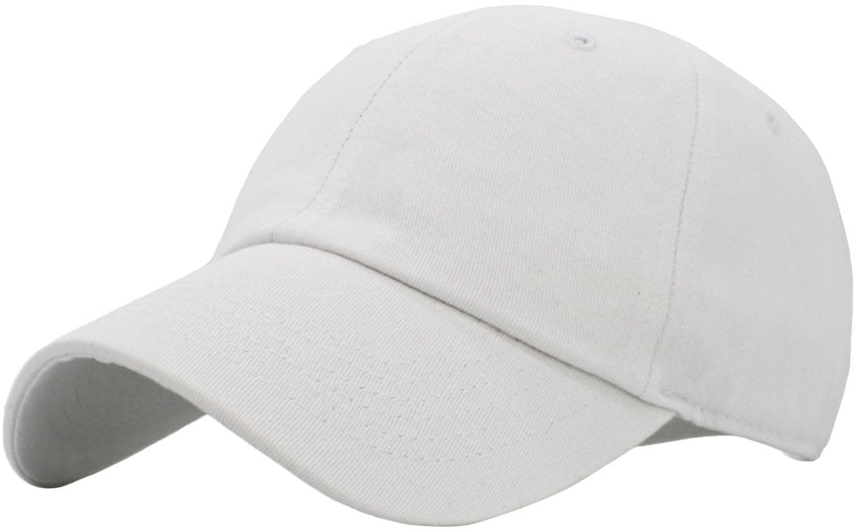 Classic Unisex Cotton Adjustable Low Crown Baseball Cap – Plain Dad Hat