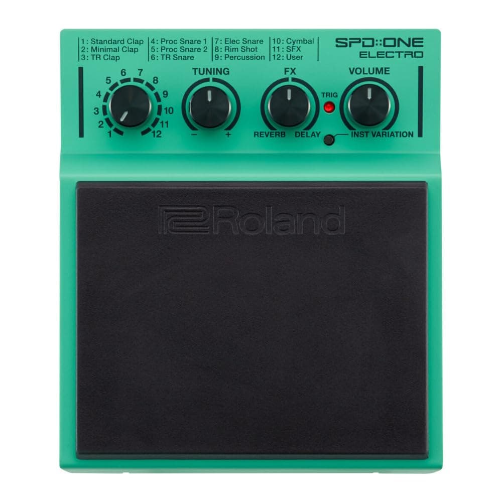 SPD-1E Percussion Electronic Drum Pad, Electro, Green