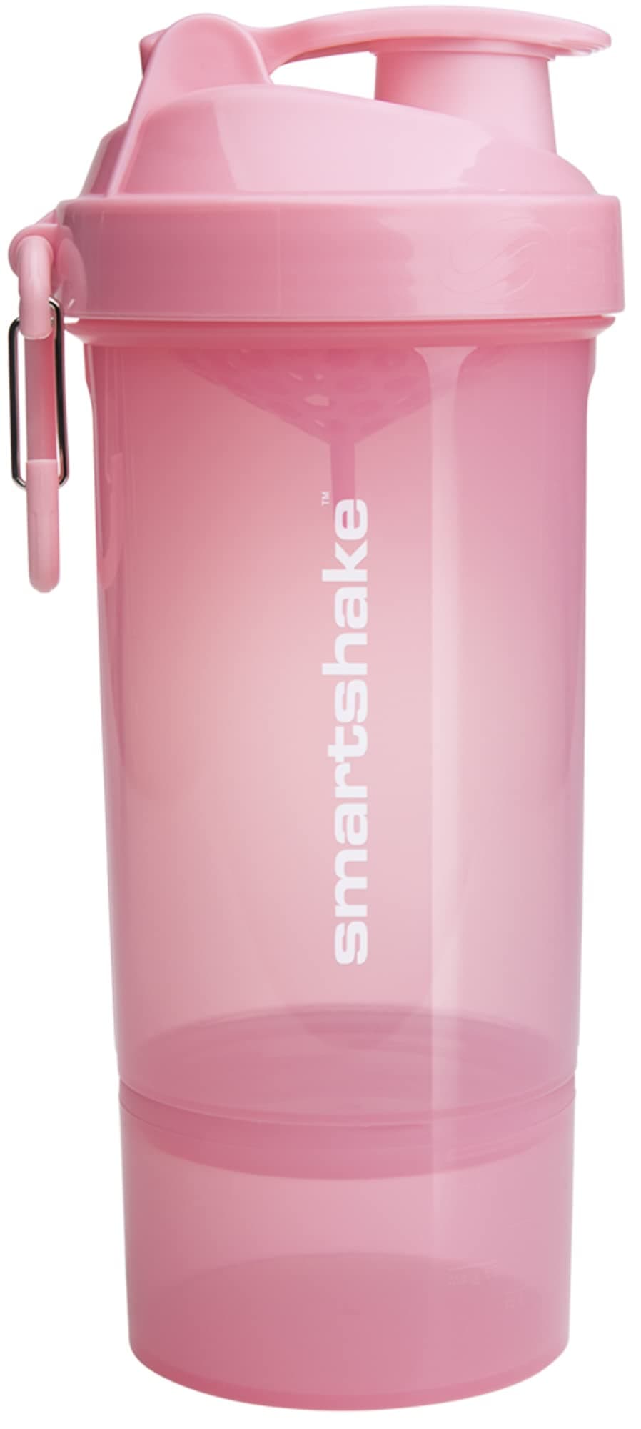 Original 2GO One Protein Shaker Bottle 800 ml | Leakproof Gym Shaker Drink Bottle for Protein Shakes | BPA Free Protein Powder Shaker Cup for Men & Women | Light Pink