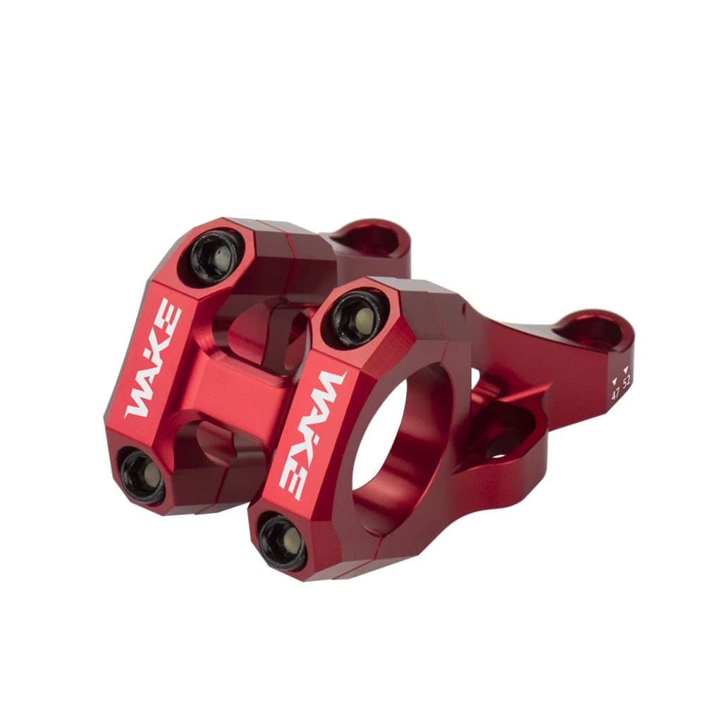 CYSKY Direct Mount Stem 31.8mm Clamp, One- Piece Construction Lightweight Design for Dual Crown Forks (Red)