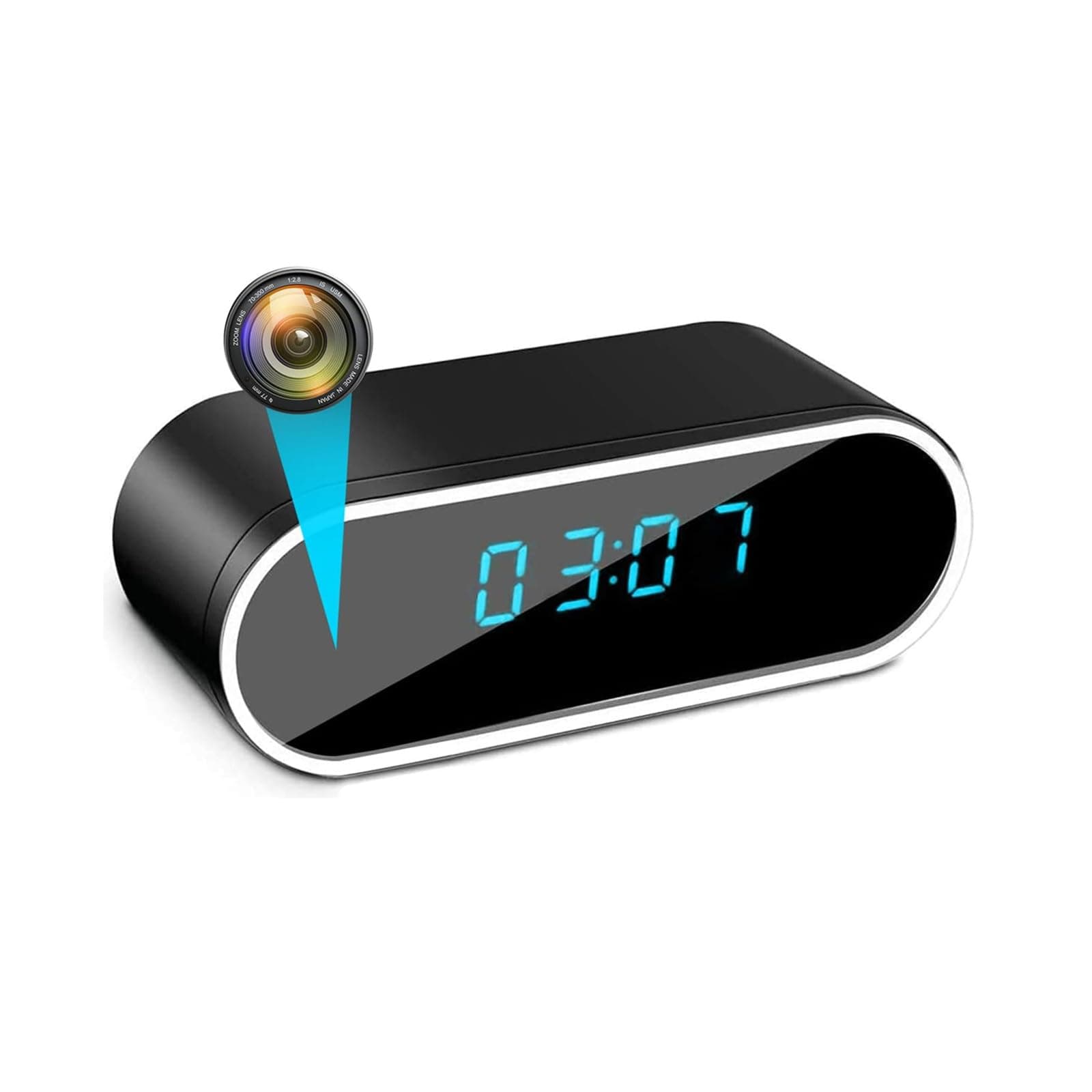 Spy Camera 1080P WiFi Hidden Camera Clock Wireless Mini Home Security Camera Indoor Small Secret IP Camera Micro Nanny Spy Cam Surveillance Camera with APP Night Vision Motion Detection