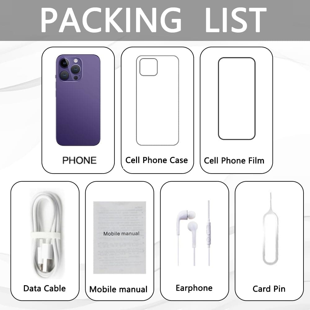 15 Pro Max 5g Smartphone Android 13 Mobile Phone 7.3 Inches 6gb 256gb 6800mah 72mp 108mp Dual Sim Dual Standby Face Recognition(Color:Black)