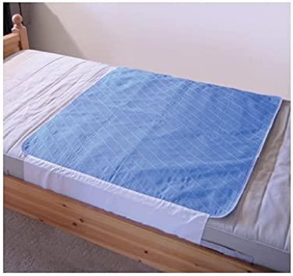 Aidapt Washable Bed and Sofa Pad Sheet With Wing Flaps For Incontinence and Leak Protection With Large Absorbent Comfortable Upper Layer and Waterproof Non Slip Backing 890x900mm