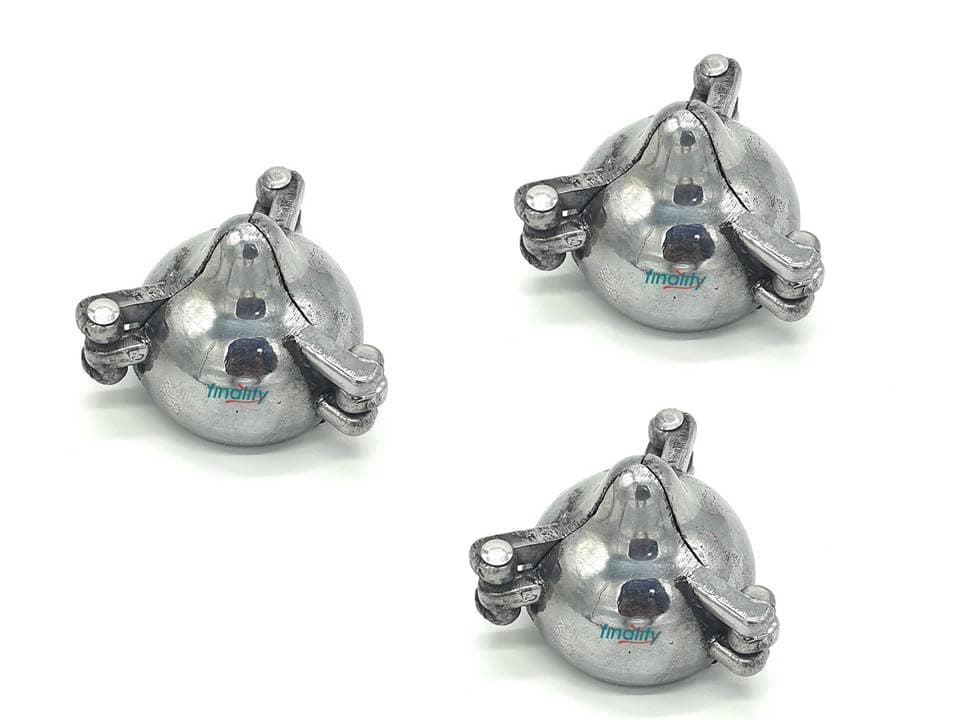 finality Aluminium Modak Maker Mold (3 Pcs/Large) for Ganpati Festival | Multi-Purpose Mould for Modak, Momos, Gujiya - Perfect for Home-Made Delicacies | Ideal for Ganesh Chaturthi