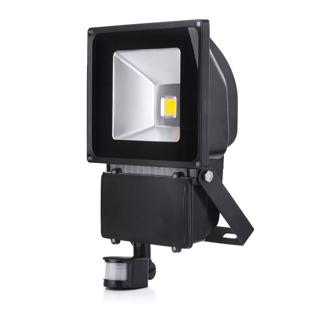 LED Motion Sensor Flood Lights, Waterproof IP65, Warm White(2800-3000K), Super Bright PIR Security Lights, 95-265V (100 Watt)