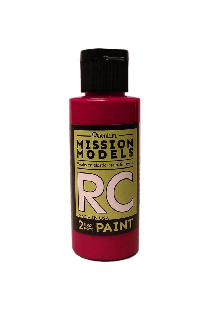 MISSION MODELSMMRC-058 Water-Based RC Paint, 2 oz Bottle, Translucent Pink