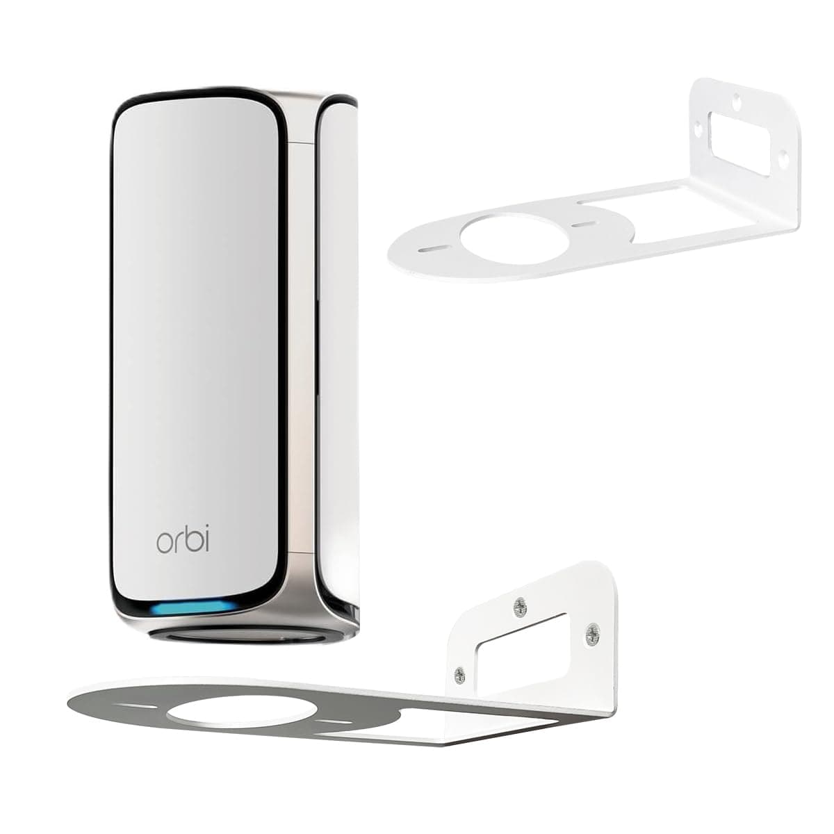 ALLICAVER WiFi 7 Wall Mount Kit, Wall Mount Bracket Sturdy Metal Made Compatible with WiFi 7 Models RBE970, RBE972S and RBE973S Come with Cable Organizer Bracket (2 PACK)