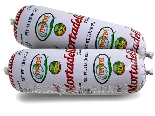 Halal Beef Mortadella Plain 1lb