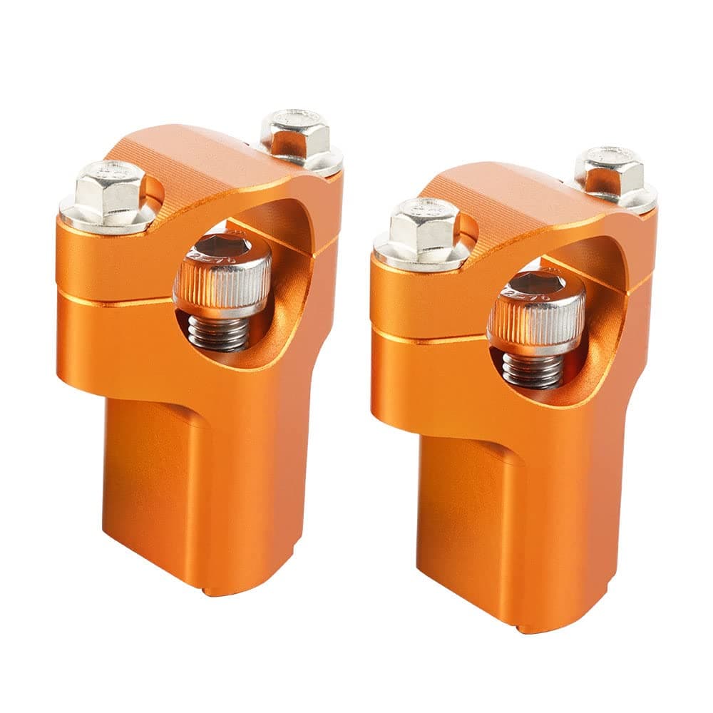 NICECNC Orange 28mm Handlebar Mounts Clamp Riser 52mm Height Compatible with KTM 125-530 SX/SXF/XC/XCF/XCW/EXC/EXCF 2005-2015 150-500 XCW/EXC/EXCF 2016-2023,See Fitment