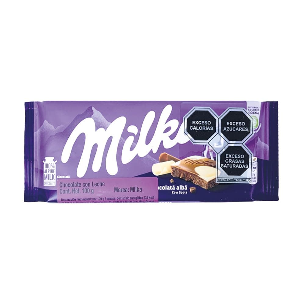 Milka, Cow Spots, White Chocolate, 100 gram