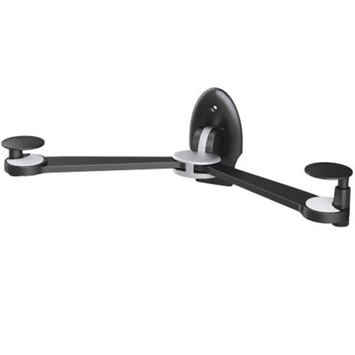 Master Mounts WS-300 Folding DVD / Blu-Ray Player Wall Mount -- Space Saving AV Equipment Holder, Folds Flat Against the Wall When Not in Use