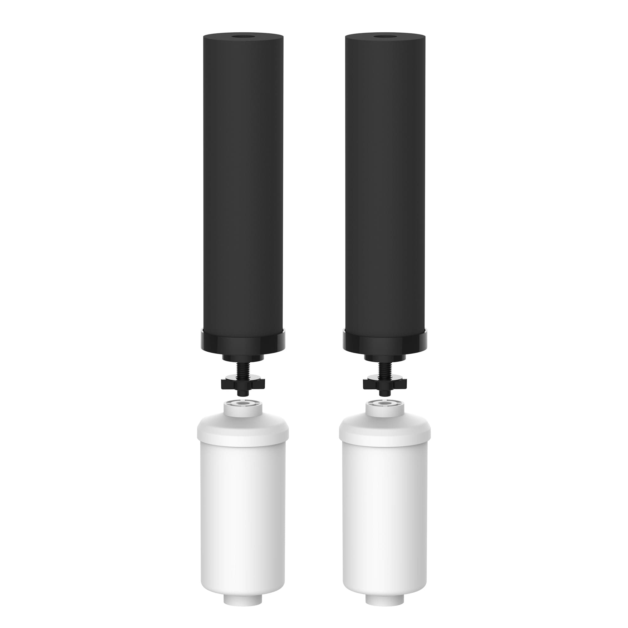 Waterdrop NSF/ANSI 42&372 Standard Gravity Water Filter, Replacement for Berkey® BB9-2® Black Filters & PF-2® Fluoride Filters, Berkey® Gravity Water Filter System and Waterdrop King Tank Series