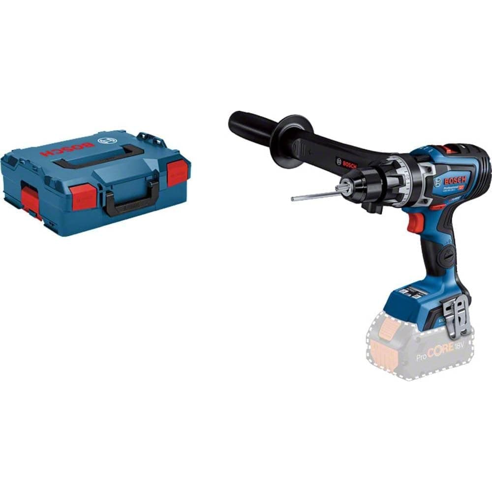 18V System BITURBO Cordless Combi Drill GSB 18V-150 C (max. Torque 150 Nm, incl. Aux. Handle, L-BOXX Inlay, L-BOXX, Without Battery/Charger)