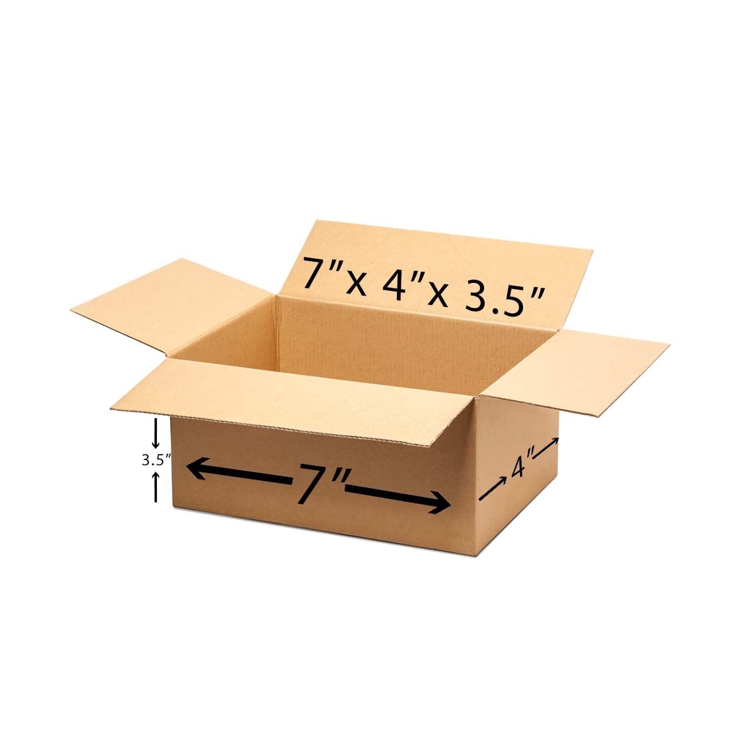 BonKaso 3 Ply Corrugated Boxes for Packaging | 7"x7"x3.5" (Pack of 20) | Brown Cardboard Packing Boxes for Shipping, Moving & Storage | Carton Boxes for Courier & Goods Transportation