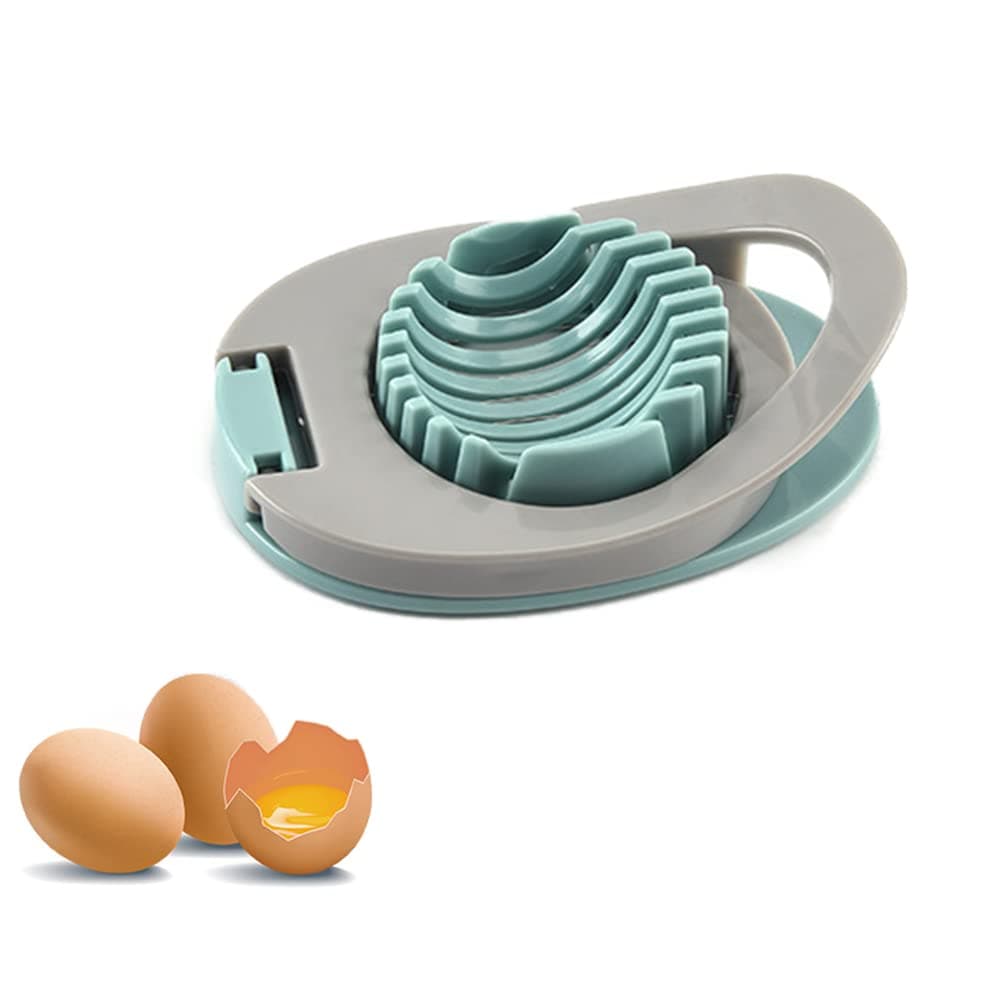 Egg Slicer for Hard Boiled Eggs, Egg Cutter,Strawberry Slicer for Boiled Eggs/Soft Fruits/Heavy Stainless Steel Wire Egg Slicer