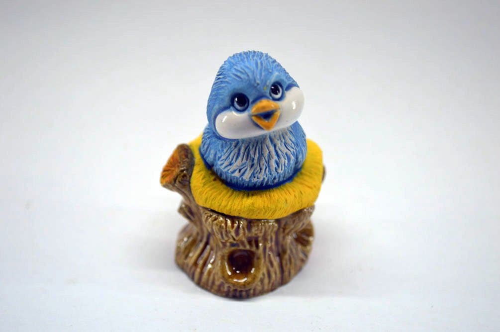 Rinconada 2017 Collection Small Blue Bird Tweeting, 2.2''H, AR804A