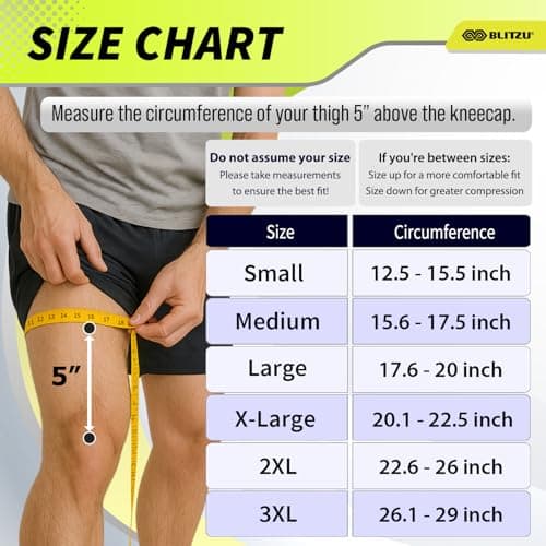 Flex Plus Compression Knee Brace Men and Women for Joint Pain, ACL MCL Arthritis Relief Meniscus Tear Support for Running Gym Workout Recovery Sleeves Strap Patella 7mm 5mm Neoprene Pad