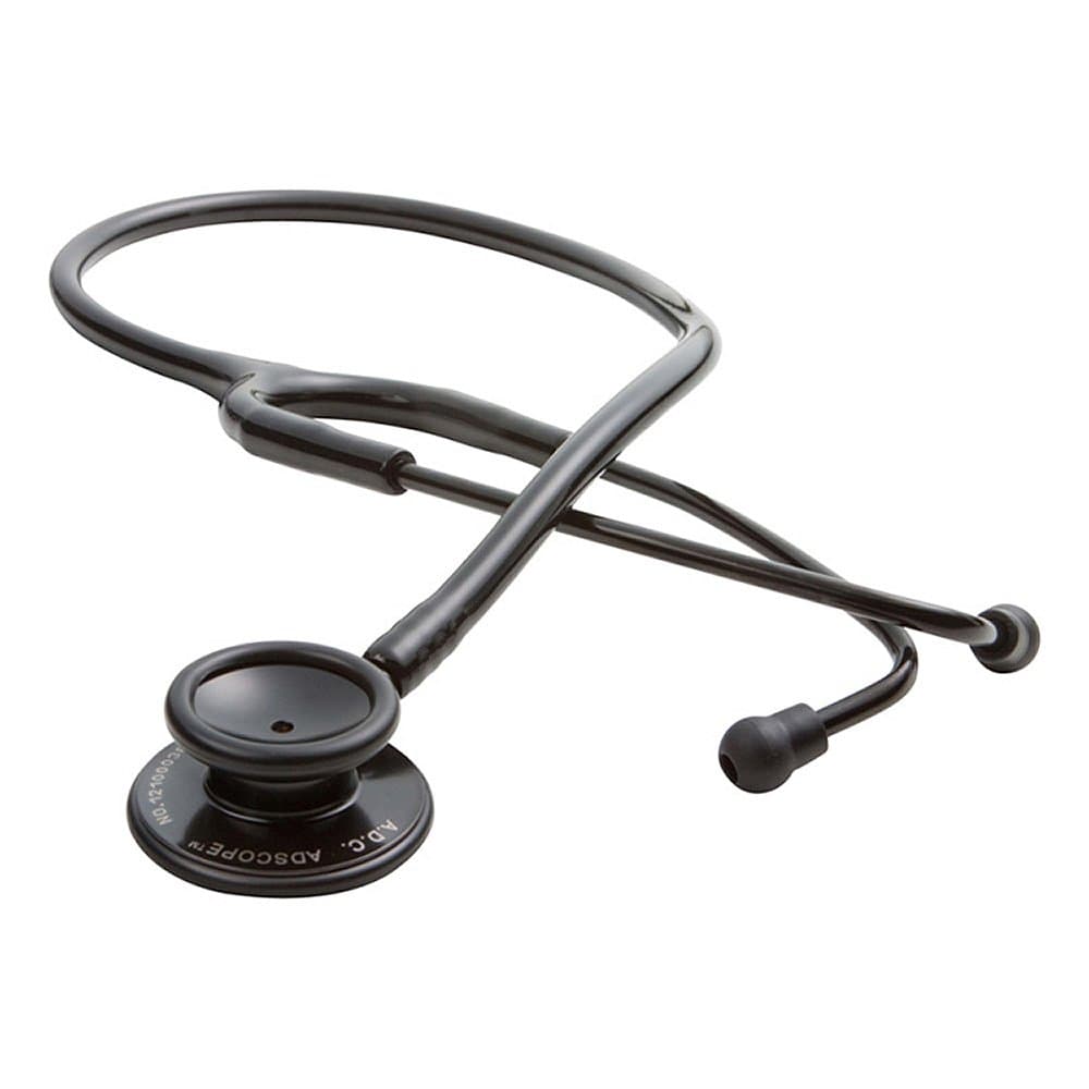 Adscope 603 Clinician Stethoscope, Tactical All Black, With Tunable AFD Technology, 31 inch Length, 1 Ct