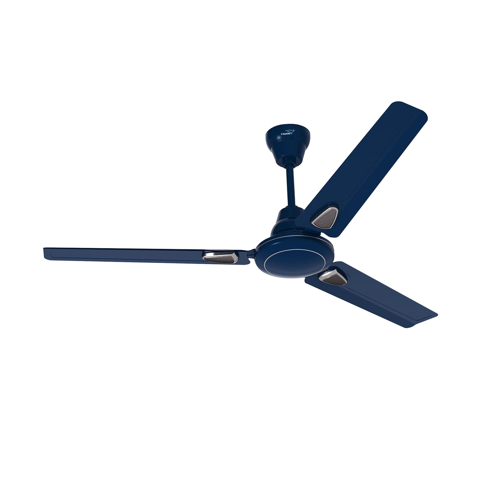 V-Guard Windle Deco AS Modern Ceiling Fan For Home| High Speed 100% Copper Motor | Exquisite Detailing For Elevated Charm | Powder-Coated Glossy Finish | Admiral Blue | 1.2 meters