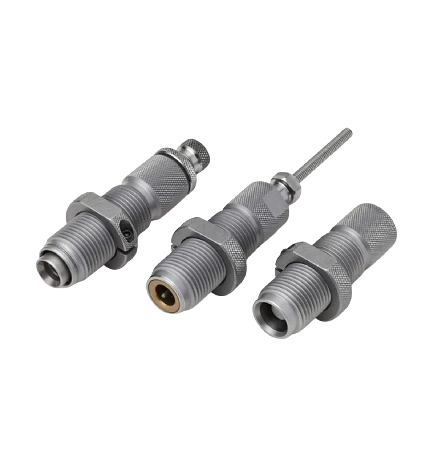 Hornady Custom Grade New Dimension 3-Die Set - Caliber Specific Reloading Equipment for Handloaders with Full Length Sizer Die, Seating Die, Sure-Loc Rings, & Storage Box