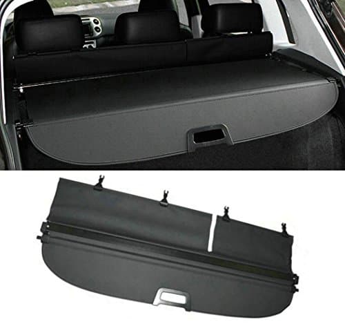 SunnyKun Retractable Rear Trunk Parcel Shelf Security Shield Cargo Luggage Security Cover Shade For VW Volkswagen Tiguan 2010 2011 2012 2013 2014 2015 (Black)