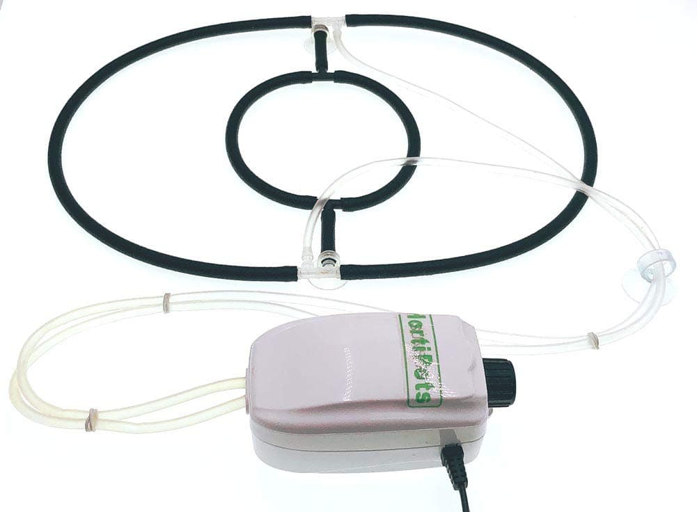 HORTIPOTS DWC Air Diffuser Bubbler Kit with Oxygen Air Pump for DIY Hydroponic Bubbler Bucket System Deep Water Cloner 24 Site and Aeroponic Clone Machine 24 Site and 35 Site