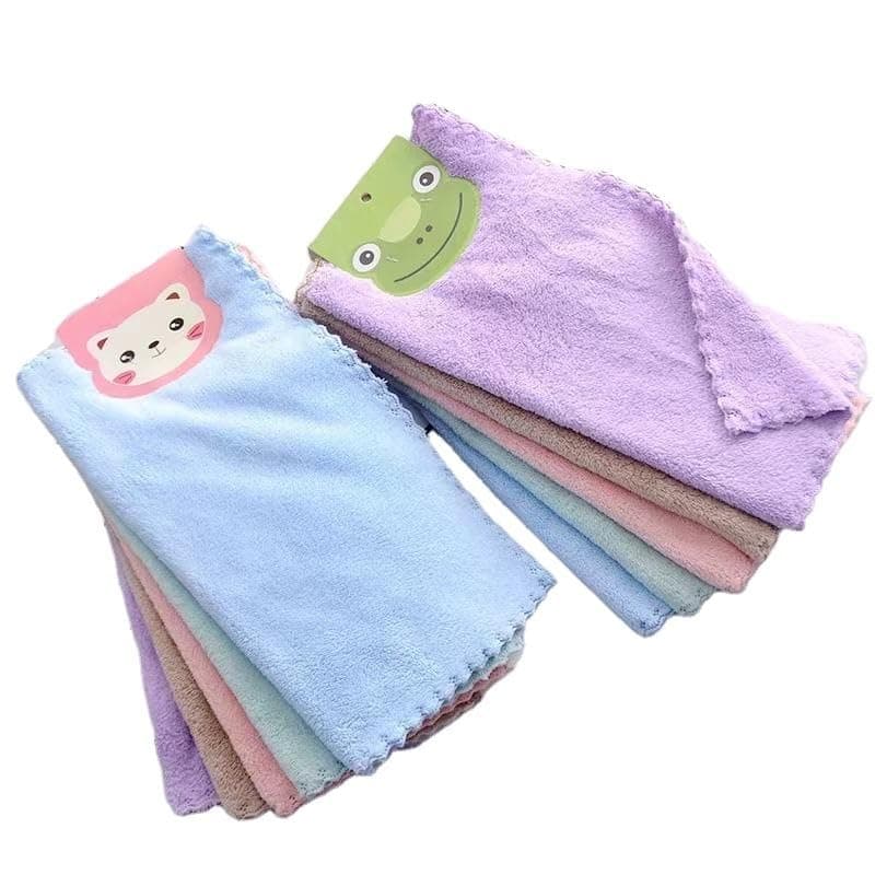 Face Towel/Handkerchief/Rumal/hankey Microfiber Small Size -Soft and Super Absorbent Printed Face Towels for Women's Kids and Newborn Babies - Set of 10, 25x25 CM - 1 Dozen