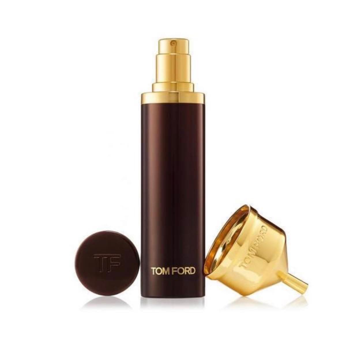 TOM FORD OFFICIAL CLUTCH ATOMIZER. REFILLABLE FOR TRAVELING. SIZE 10ml.