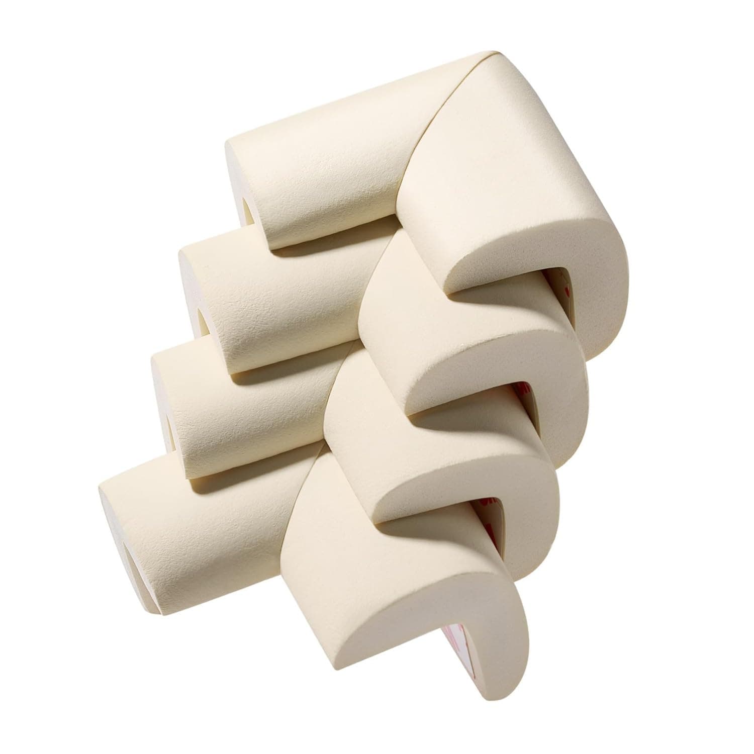 10 Pack Soft Corner Protector Baby Proofing Edge and Corner Guards, Safety Pre-Taped Rubber Foam Furniture Bumper for Fireplace, Table, Stair, Cabinet